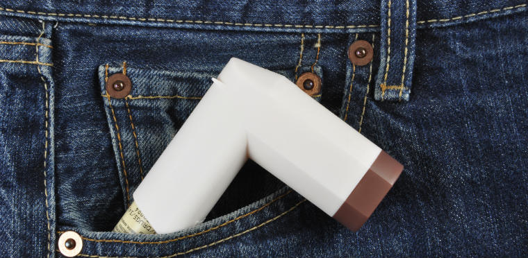 Asthma-Spray in der Hosentasche