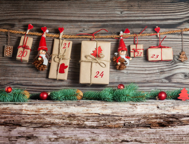 selbst gebastelter Adventskalender