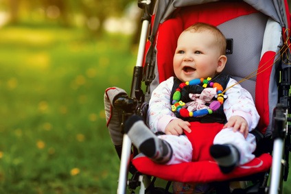 Der Babybuggy ist ein wichtiges Utensil für frisch gebackende Eltern