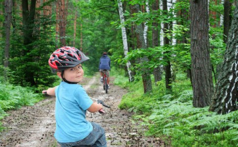 Fahrradtour mit der Familie