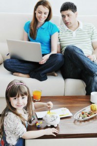 Familie spart gemeinsam