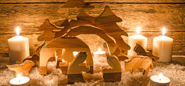 Kerzen-Holz-Weihnachten