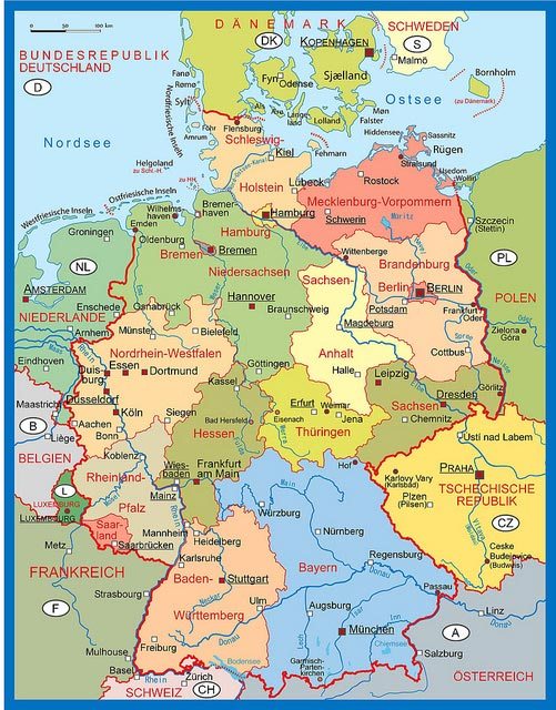 Lernposter Deutschlandkarte