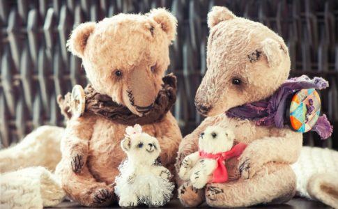 Teddybären familie