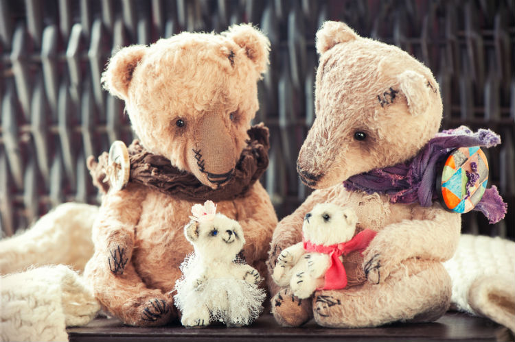 Teddybären familie