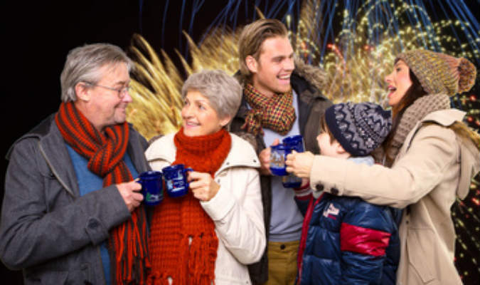 Jahreswechsel mit der ganzen Familie