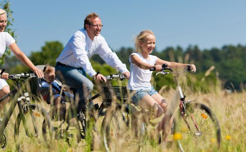Fahrradtour mit Kindern