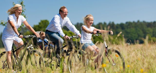 Fahrradtour mit Kindern