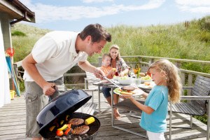 Grillen mit der Familie