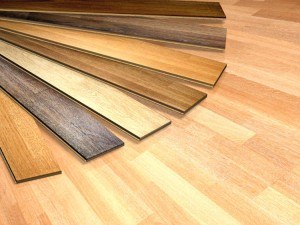 Laminatfußboden mit einer Auswahl verschiedener Laminat Varianten